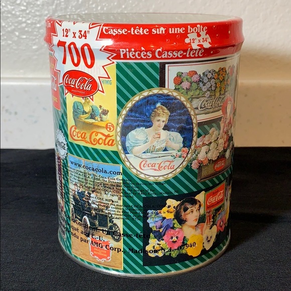 Vintage Coca Cola Collectible Puzzle & Tin Box - Picture 1 of 8